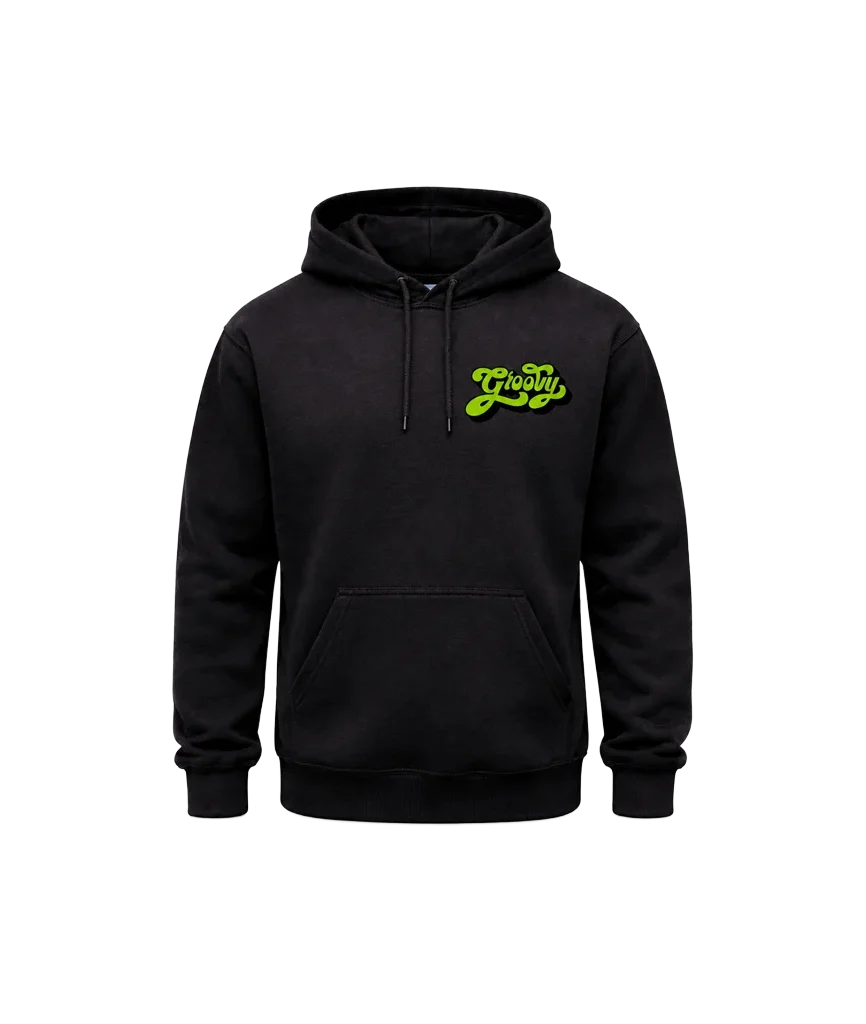 Groovy Front And Back Print Hoodie