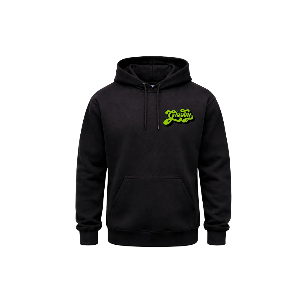 Groovy Front And Back Print Hoodie
