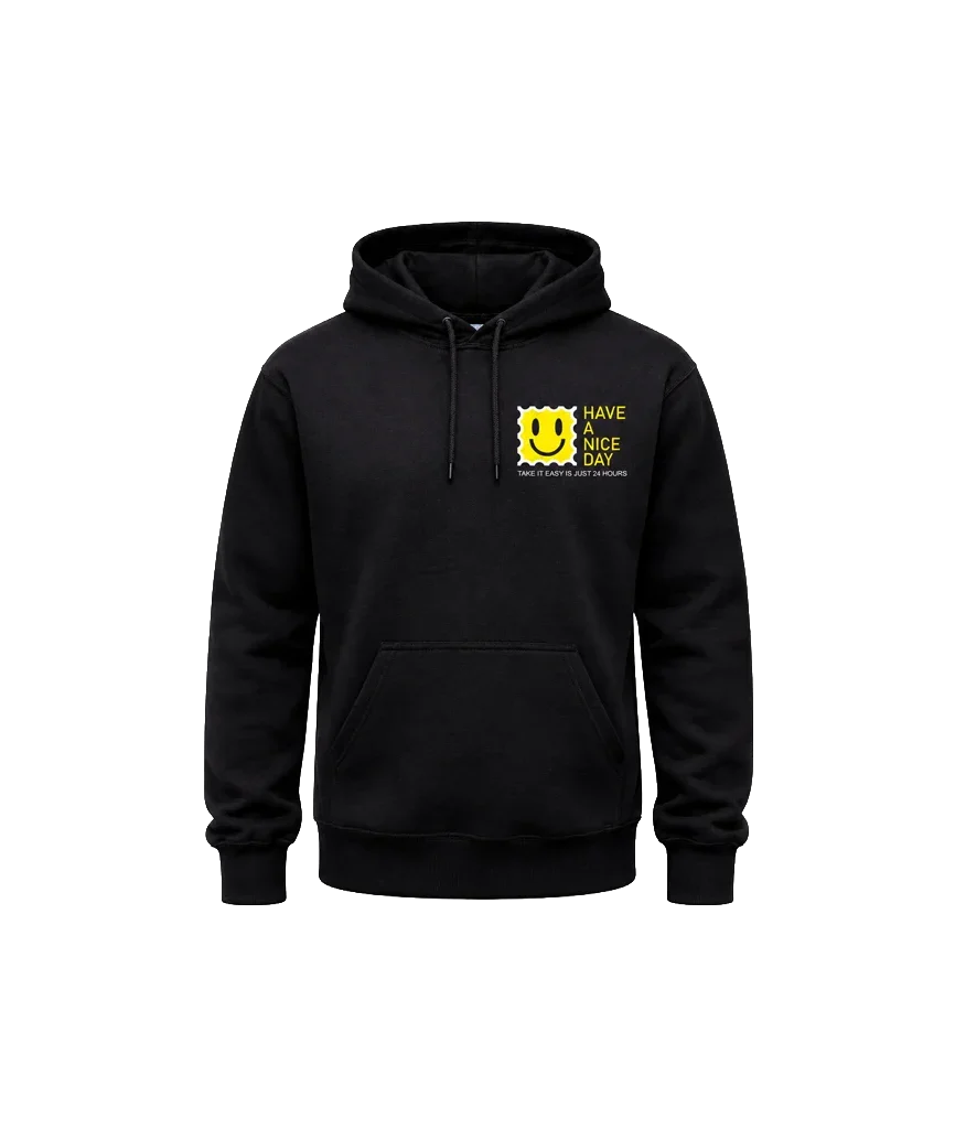 Have A Nice Day Front And Back Print Hoodie