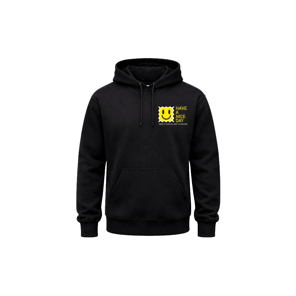 Have A Nice Day Front And Back Print Hoodie
