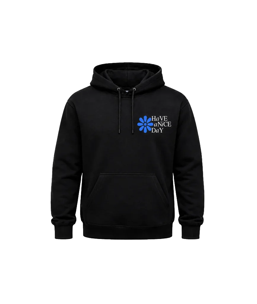 Blue Daisy Dual-Print Hoodie