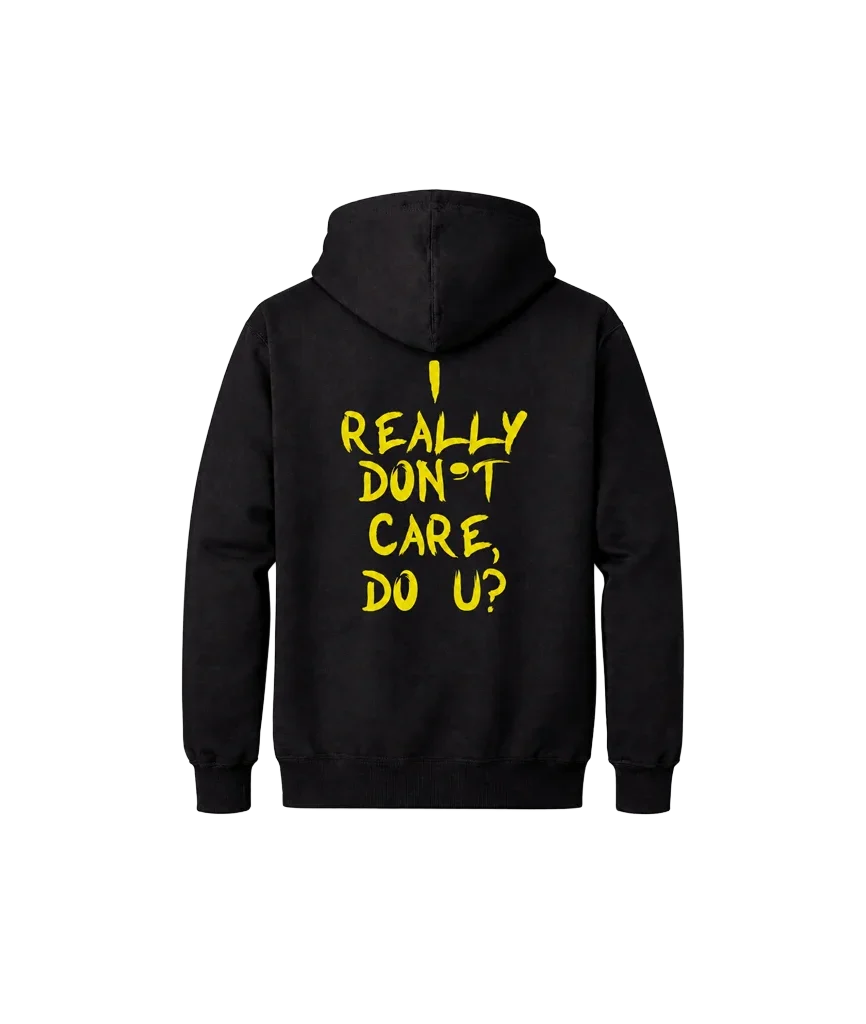 I Really Dont Care Front And Back Print Hoodie