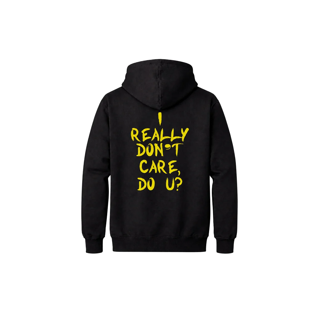 I Really Dont Care Front And Back Print Hoodie