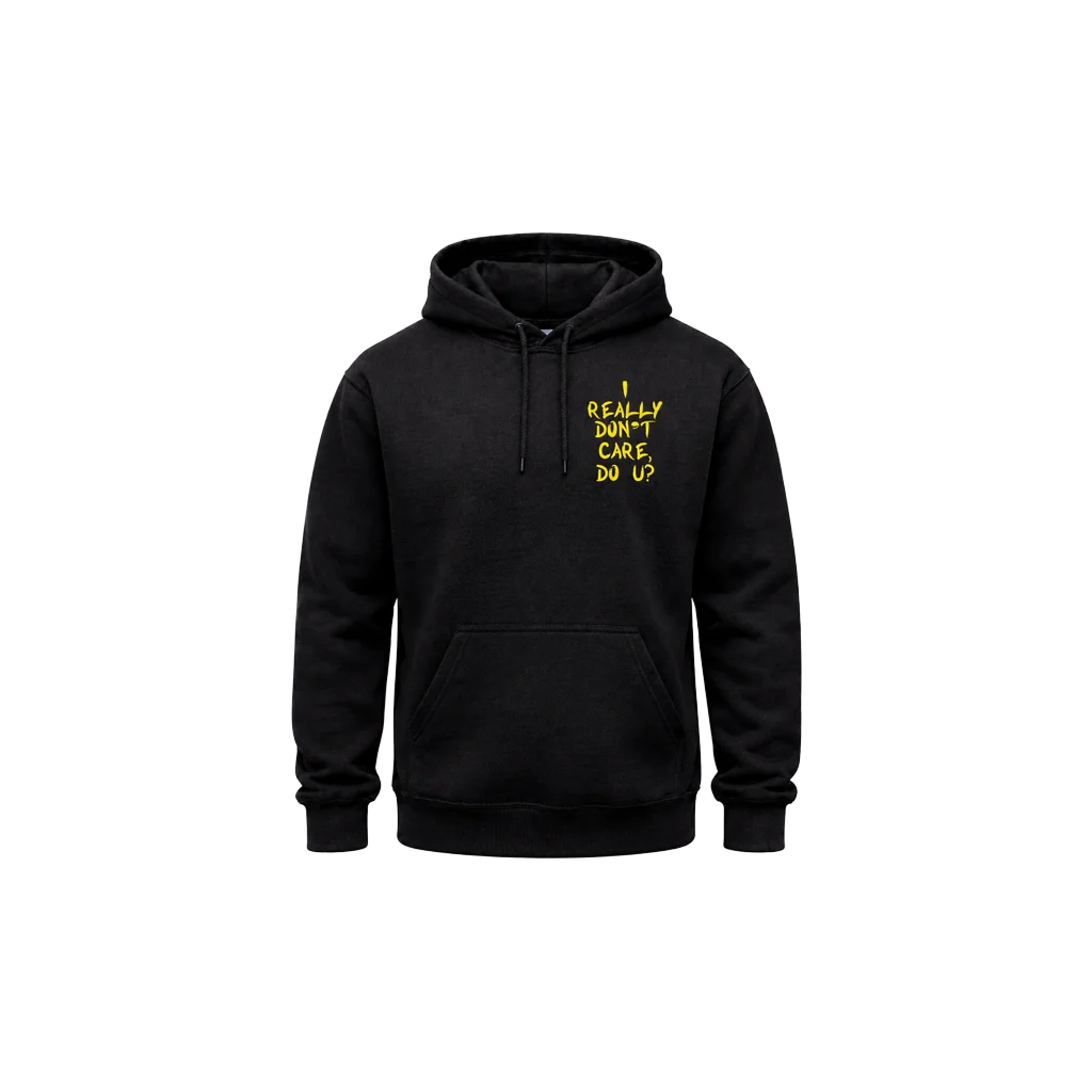 I Really Dont Care Front And Back Print Hoodie