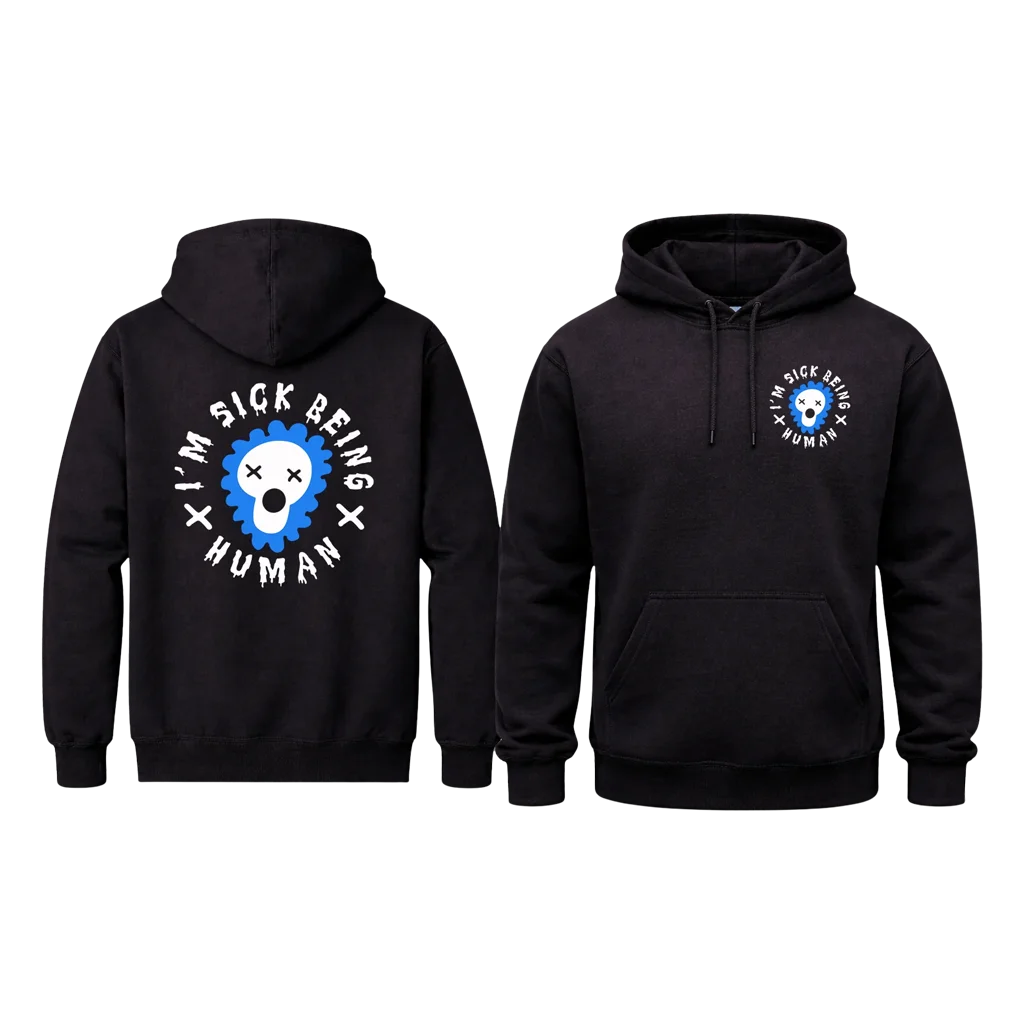 Sick Being Human Dark Skull Pullover
