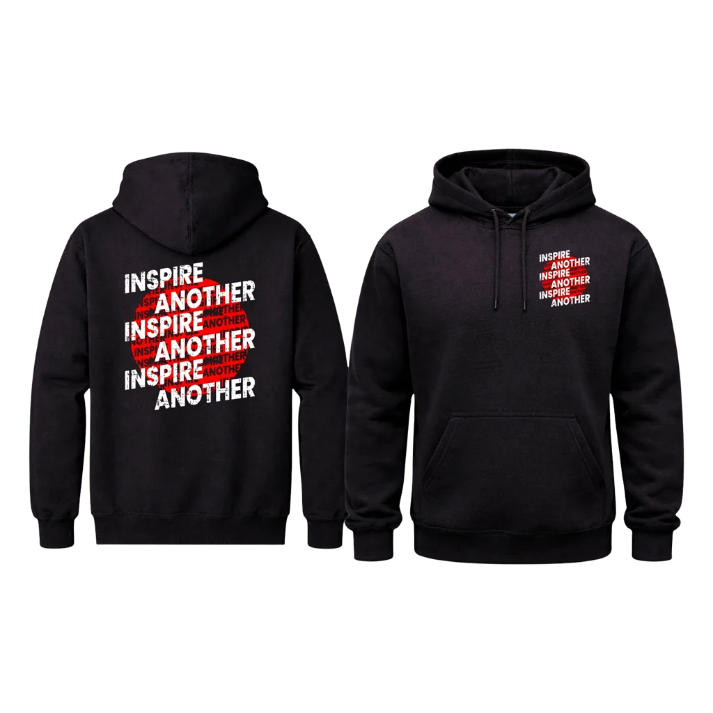 Inspire Another Front And Back Print Hoodie