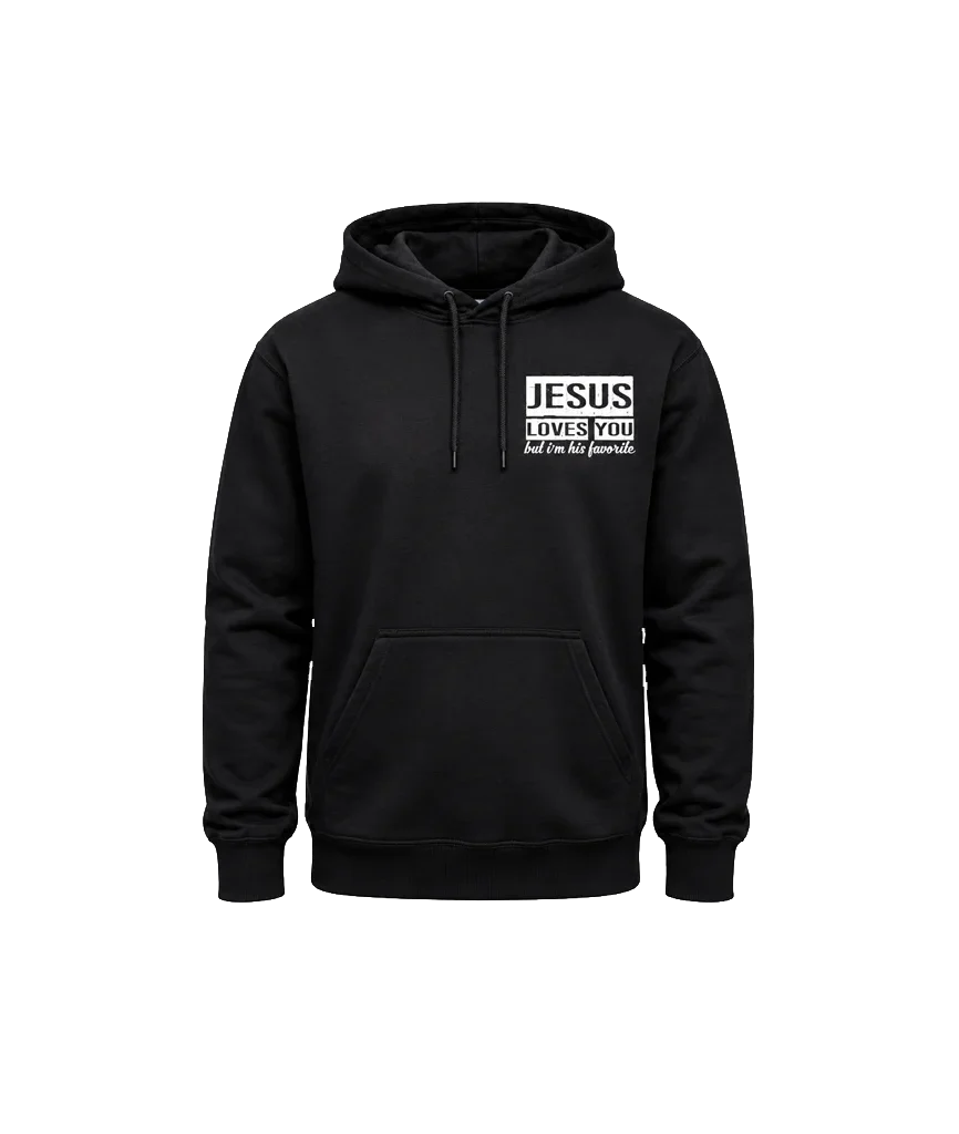 Jesus Loves You Front And Back Print Hoodie