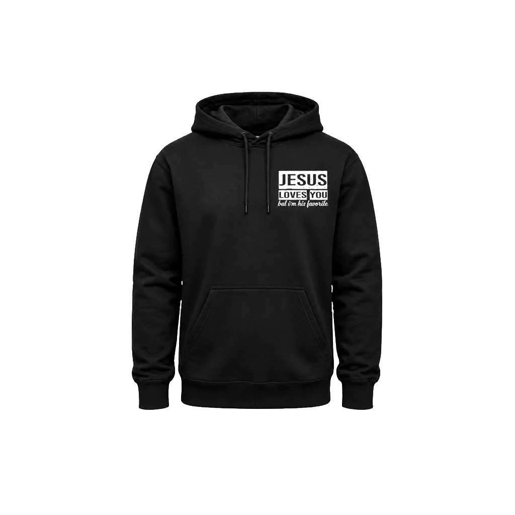 Jesus Loves You Front And Back Print Hoodie