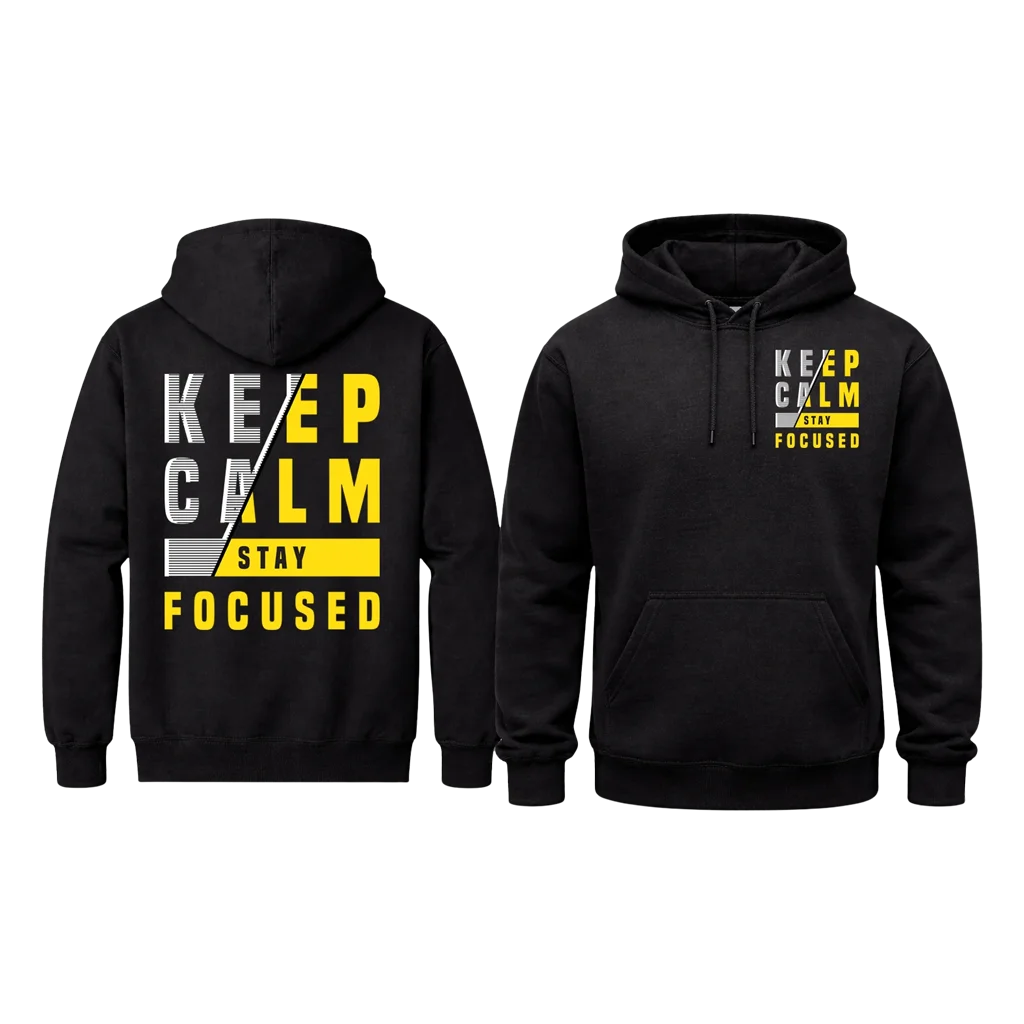 Keep Calm Stay Focused Golf Dual-Print Hoodie