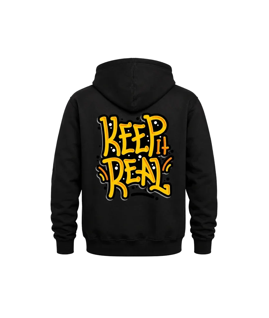 Keep It Real Back Graphic Sweatshirt