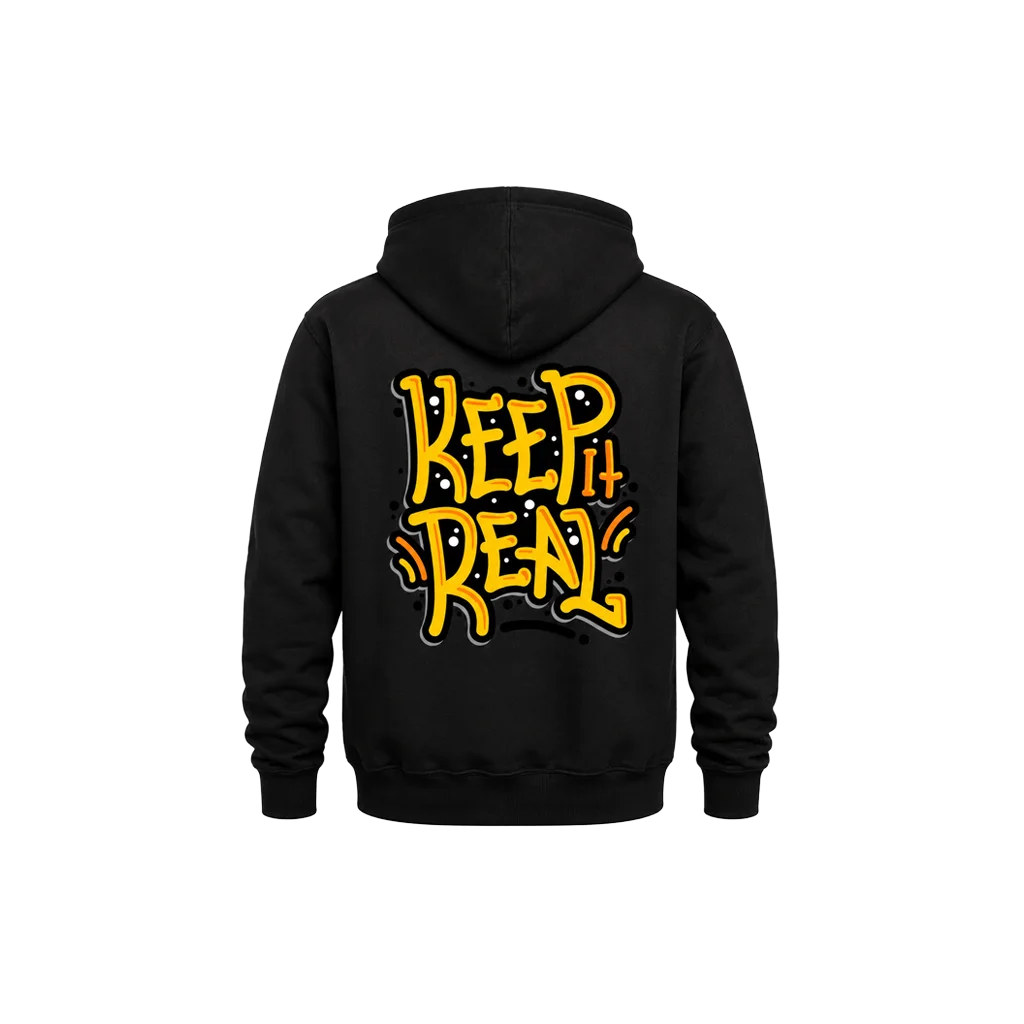 Keep It Real Back Graphic Sweatshirt