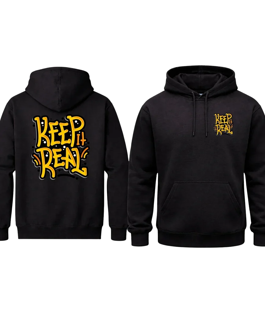 Keep It Real Back Graphic Sweatshirt
