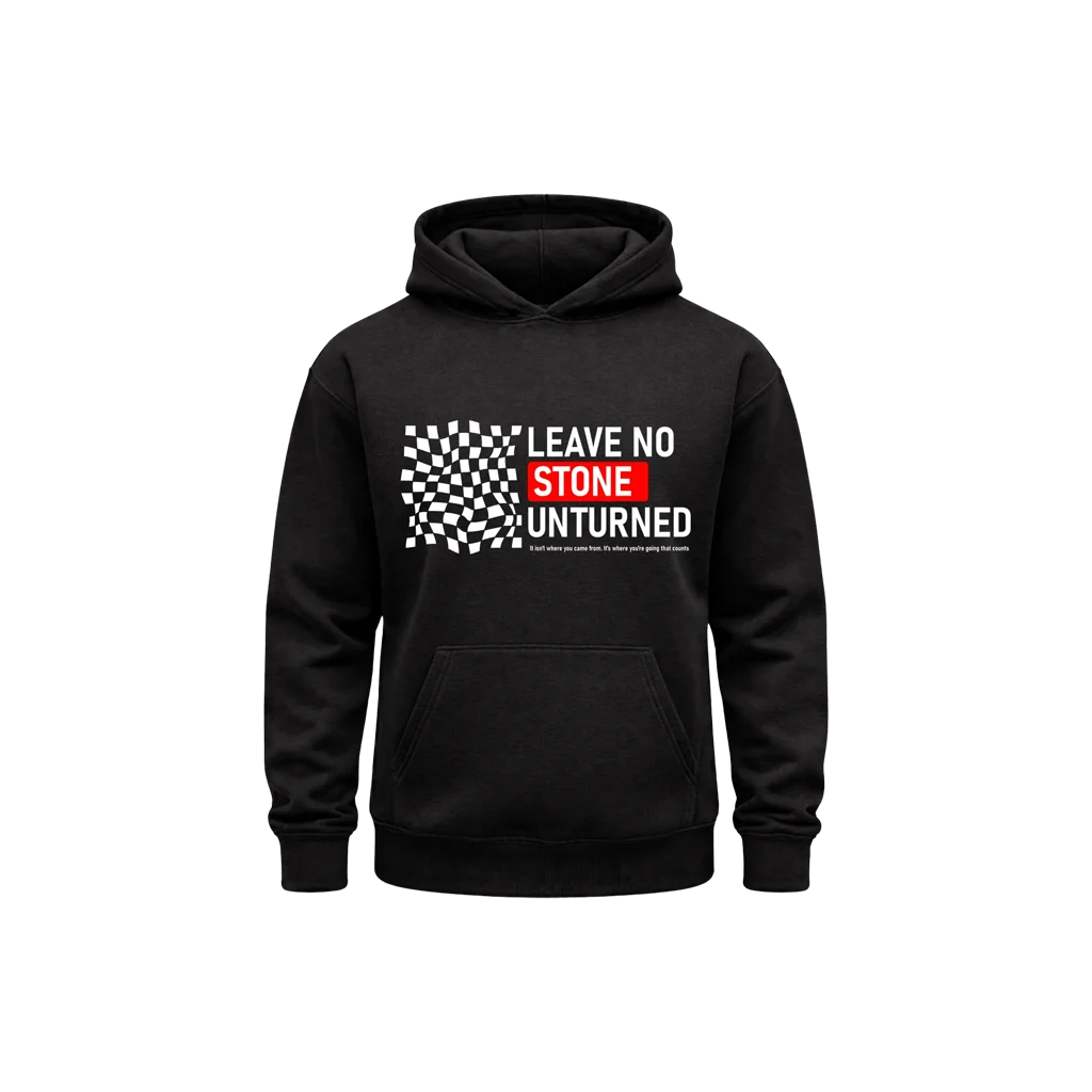 Leave No Stone Unturned Logo Hoodie