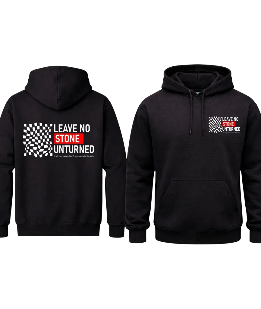 Leave No Stone Unturned Dual-Print Hoodie