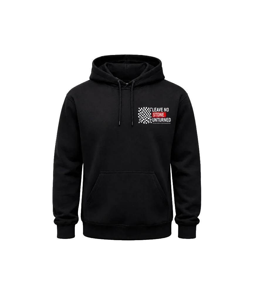 Leave No Stone Unturned Dual-Print Hoodie