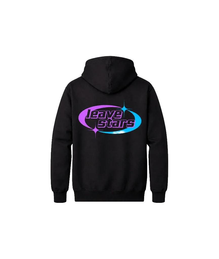 Leave Stars Front And Back Print Hoodie