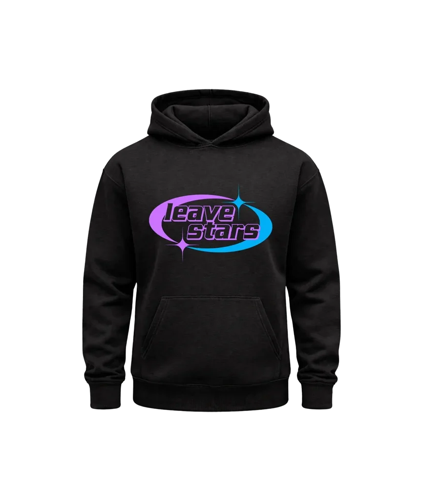 Leave Stars Black Hoodie