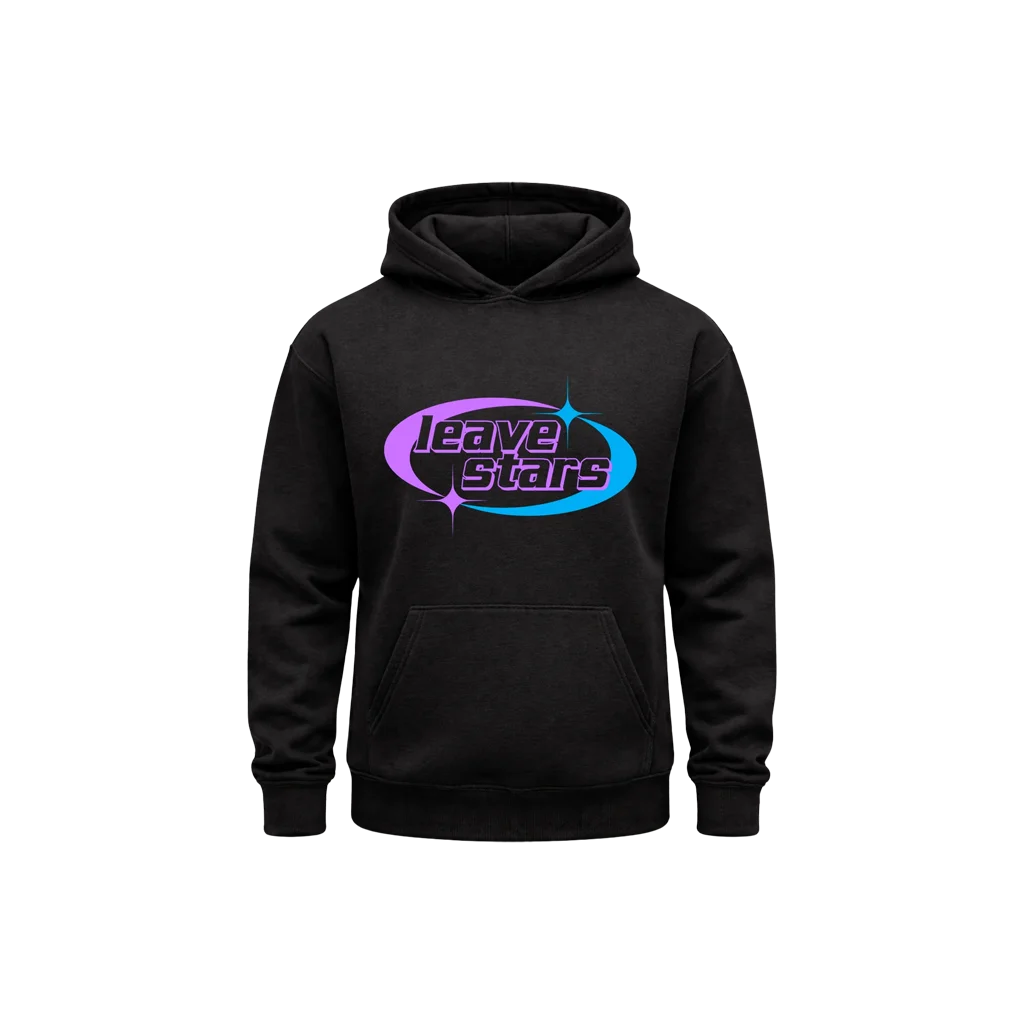 Leave Stars Black Hoodie