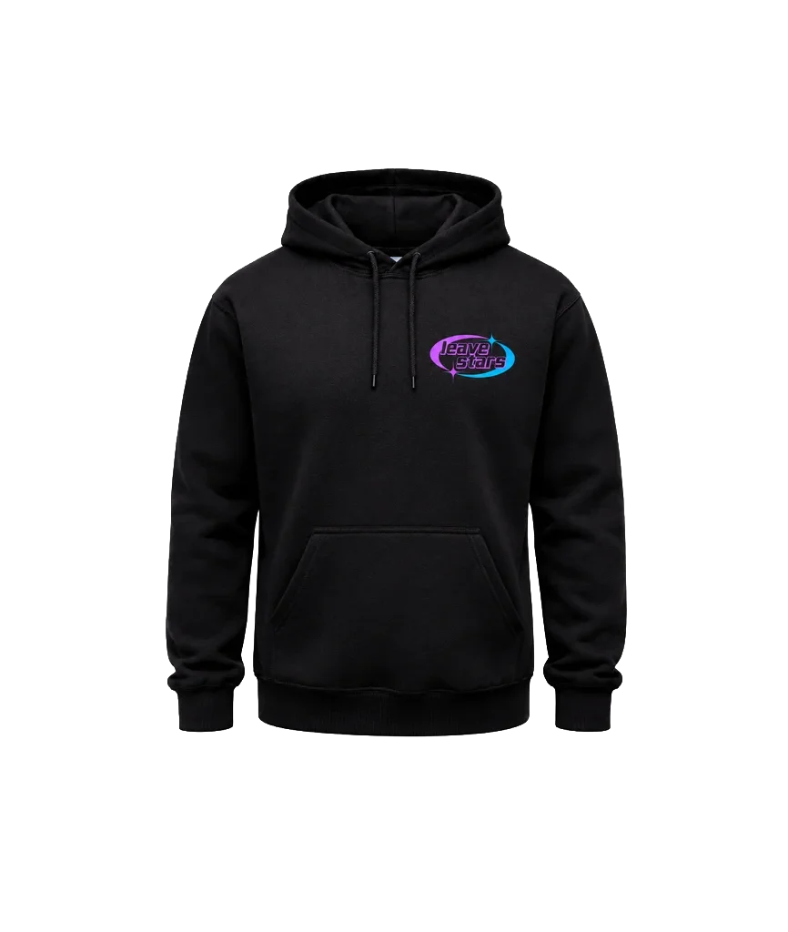 Leave Stars Front And Back Print Hoodie