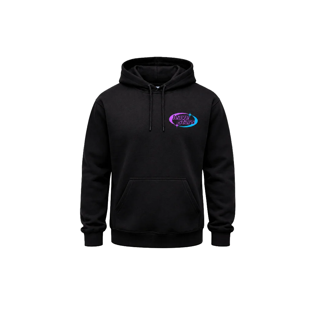 Leave Stars Front And Back Print Hoodie