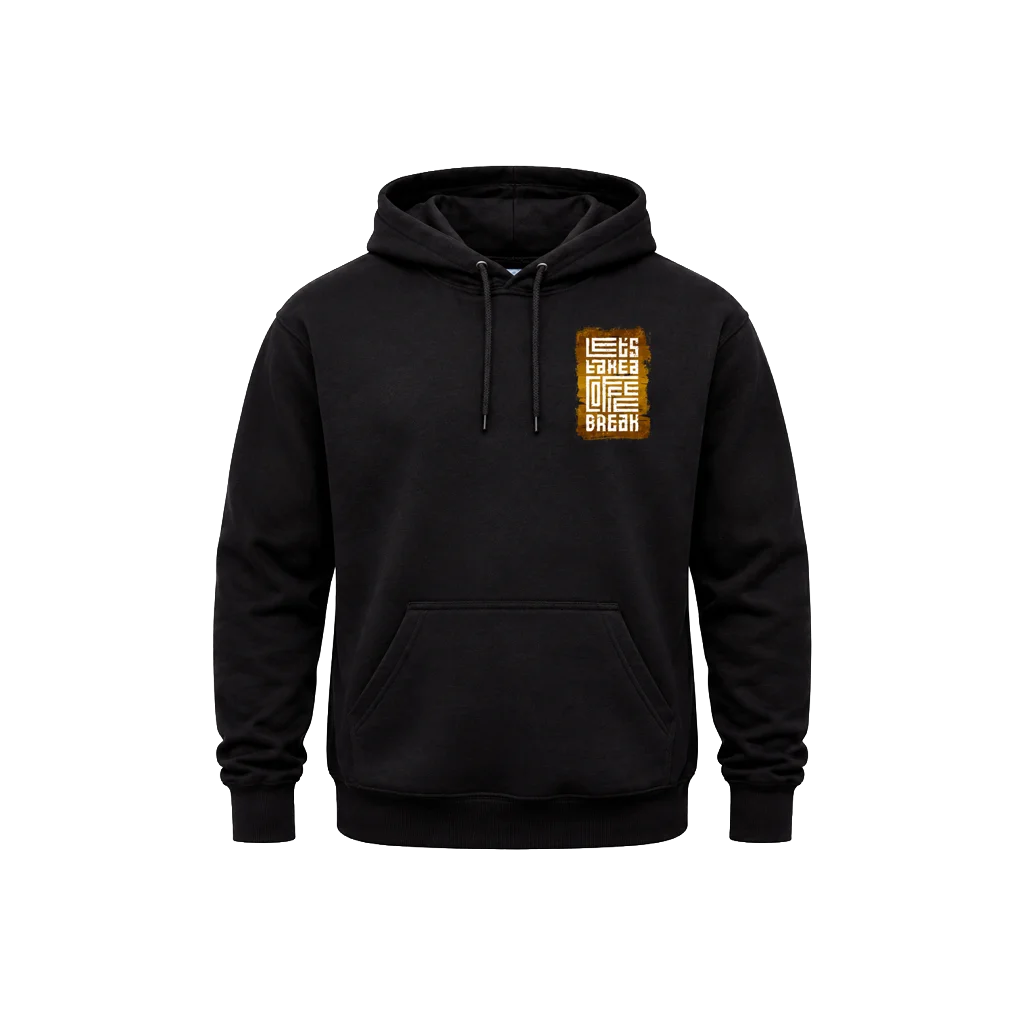 Let’s Take A Coffee Break Front And Back Print Hoodie