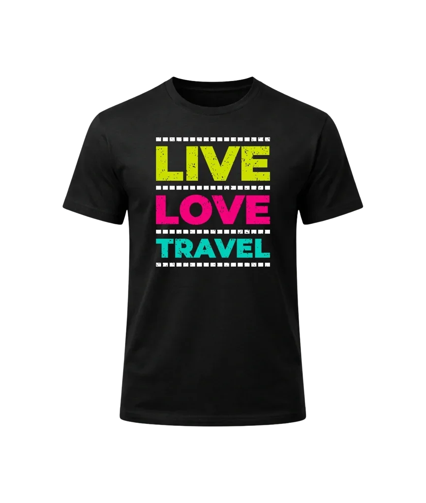 Live Love Travel Graphic T-Shirt