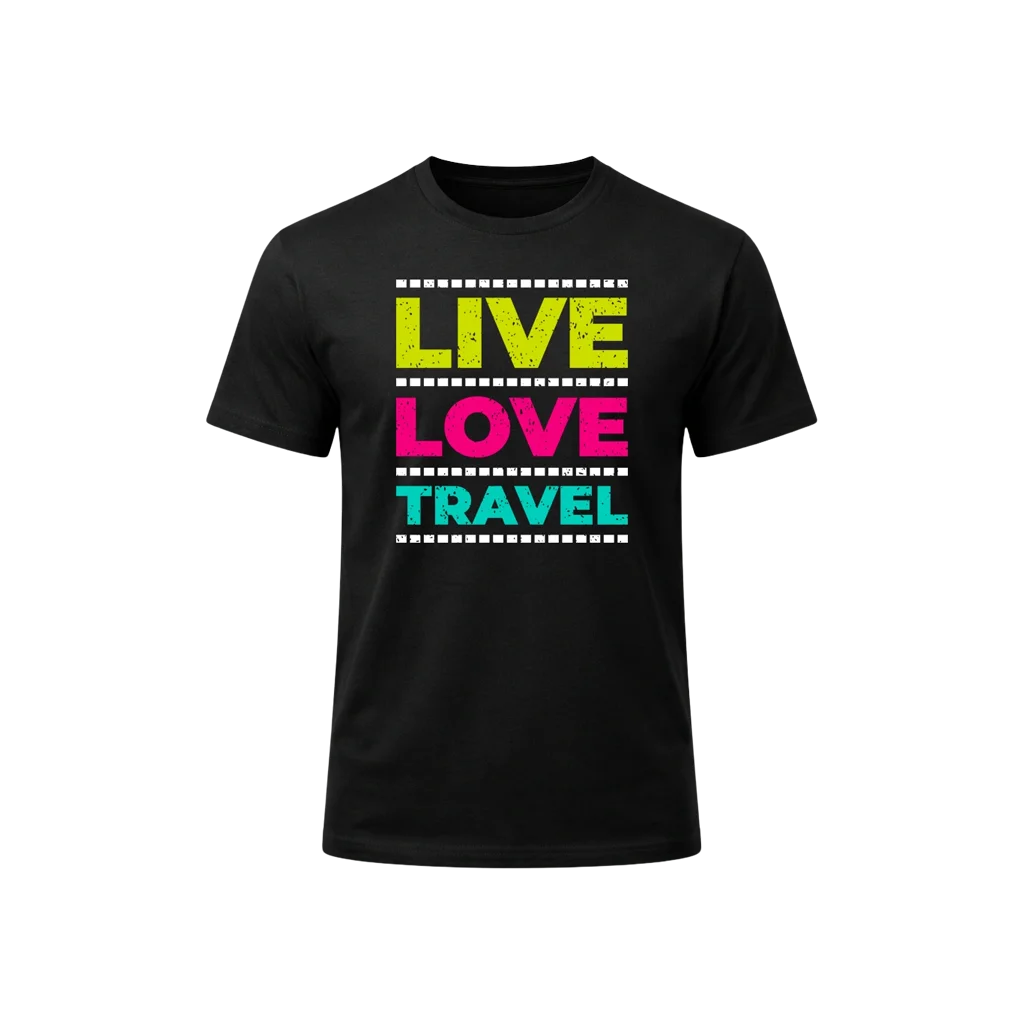 Live Love Travel Graphic T-Shirt