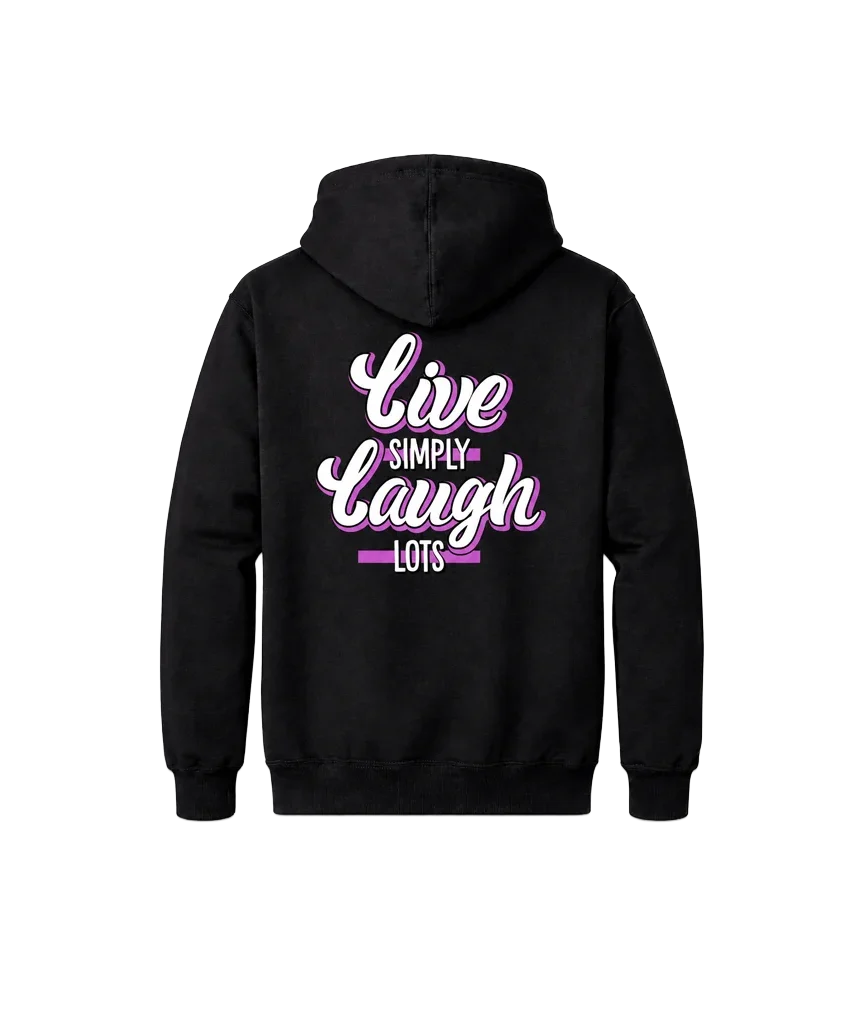 Simple Living Double Print Hoodie