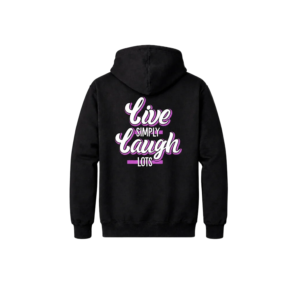 Simple Living Double Print Hoodie