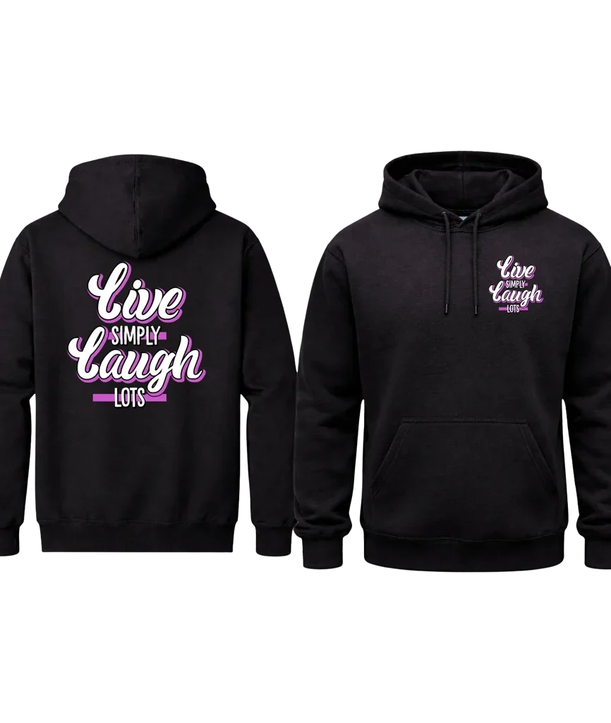 Simple Living Double Print Hoodie