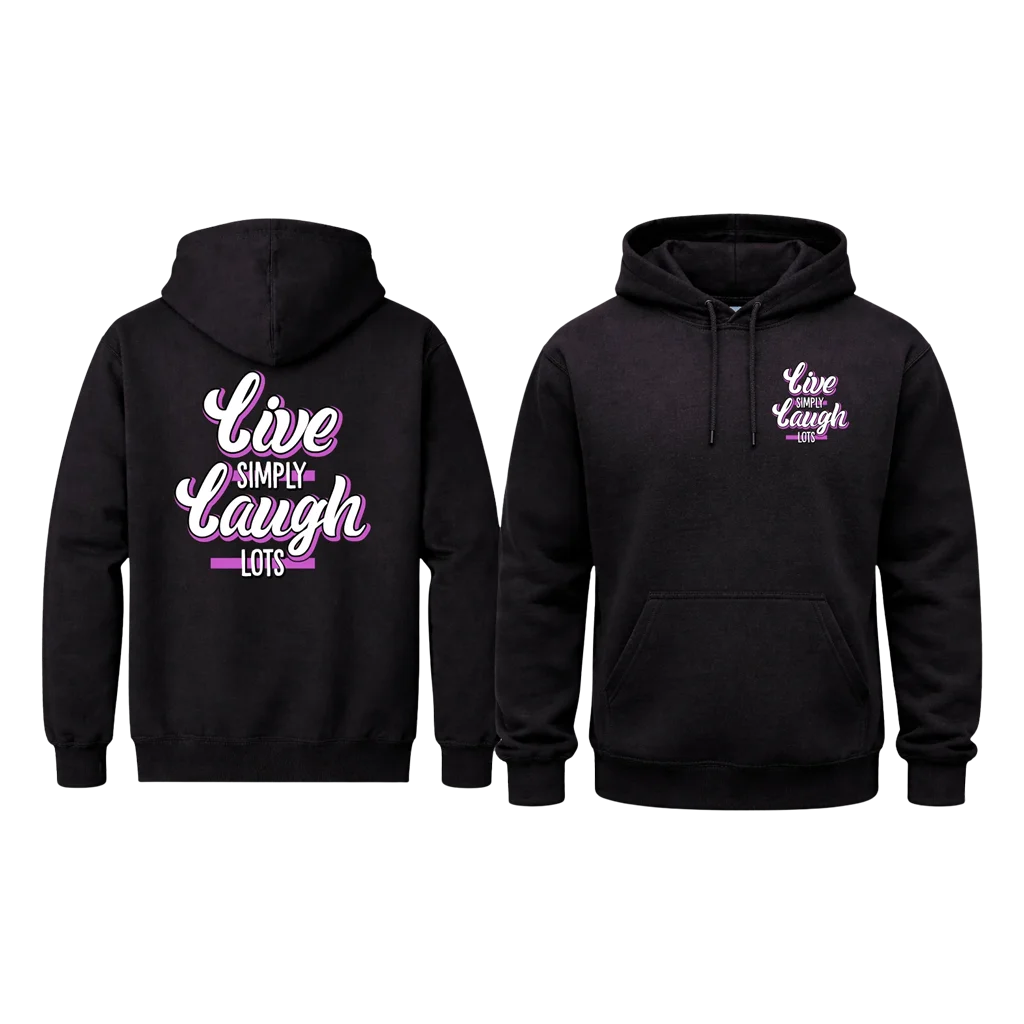 Simple Living Double Print Hoodie