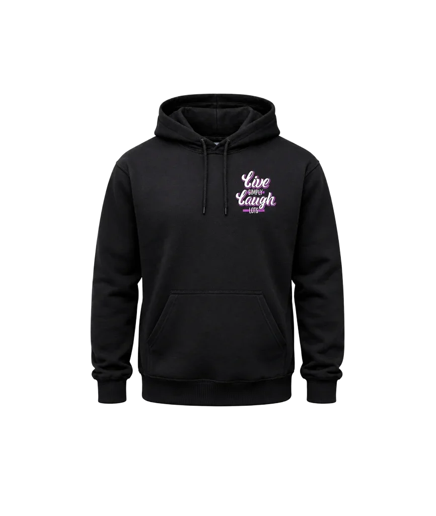 Simple Living Double Print Hoodie