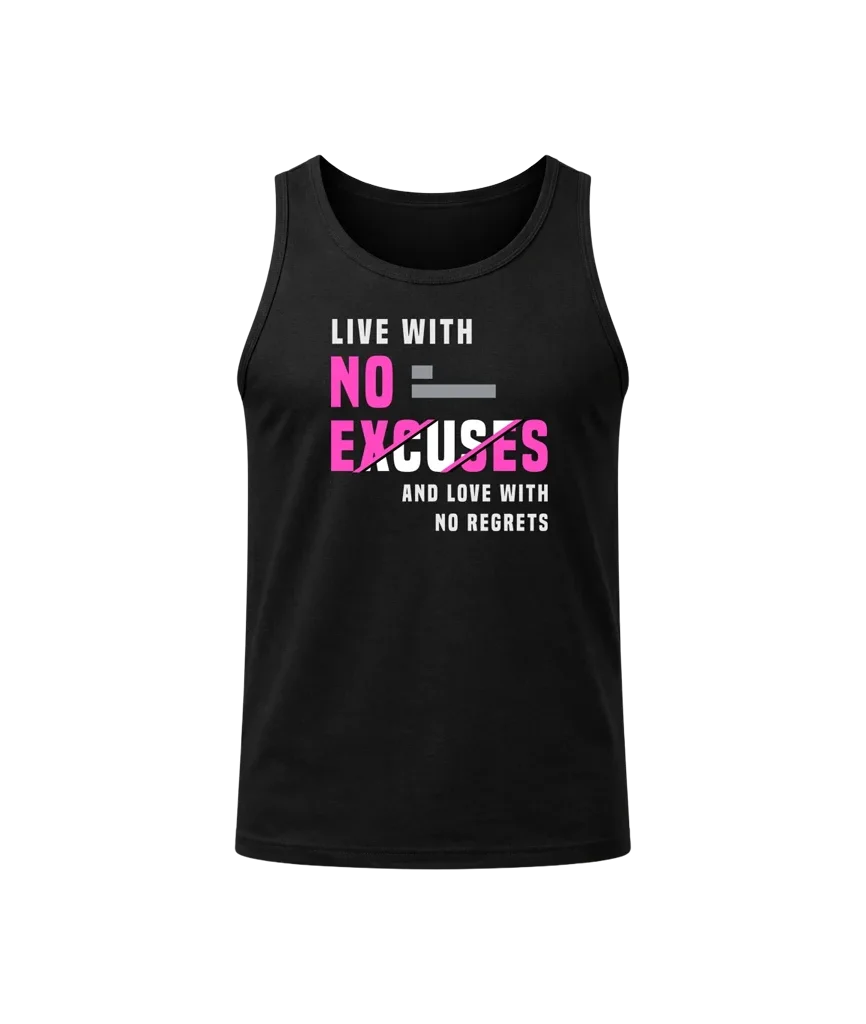 No Excuses Core Black Tank