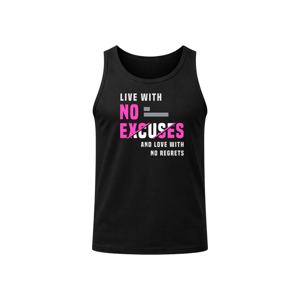 No Excuses Core Black Tank