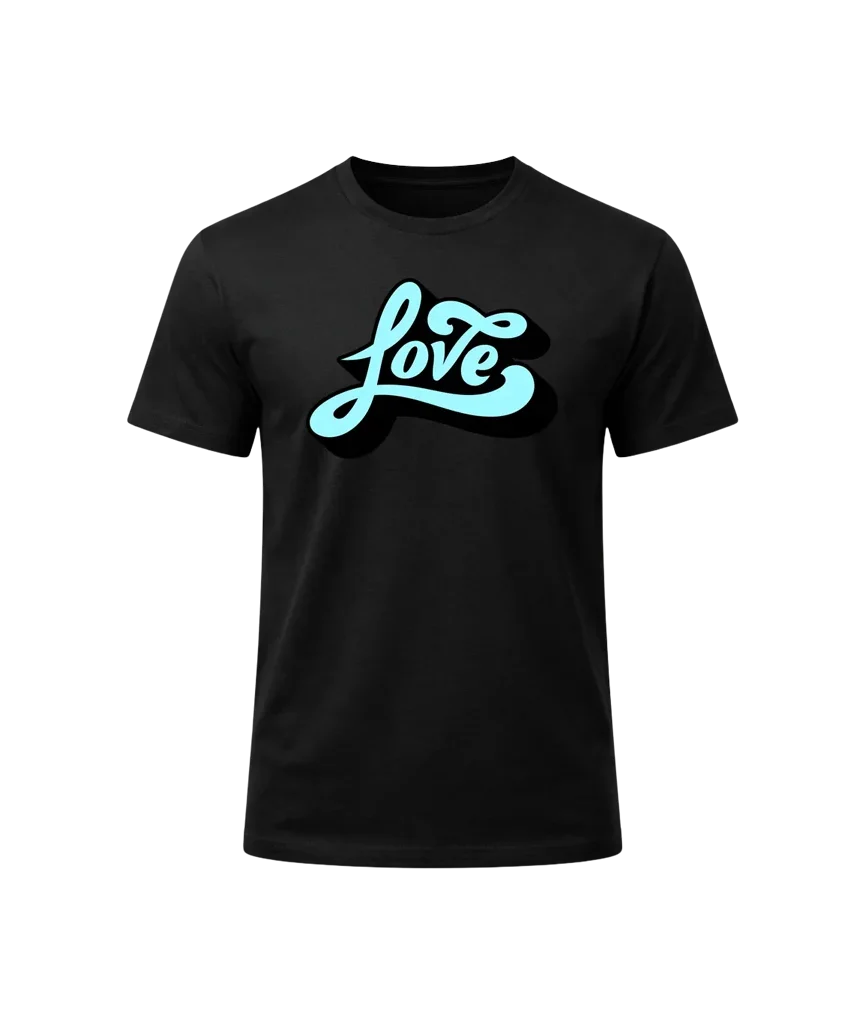 Love Black Graphic T-Shirt