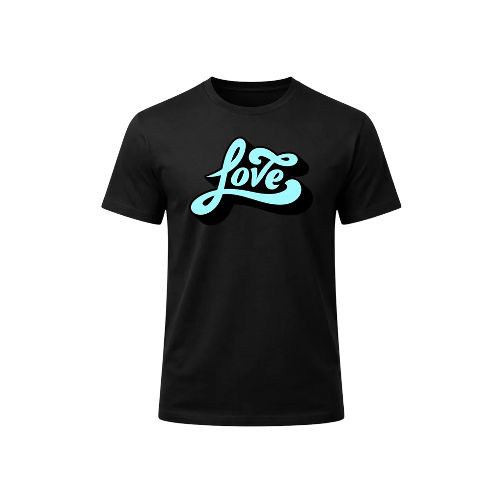 Love Black Graphic T-Shirt