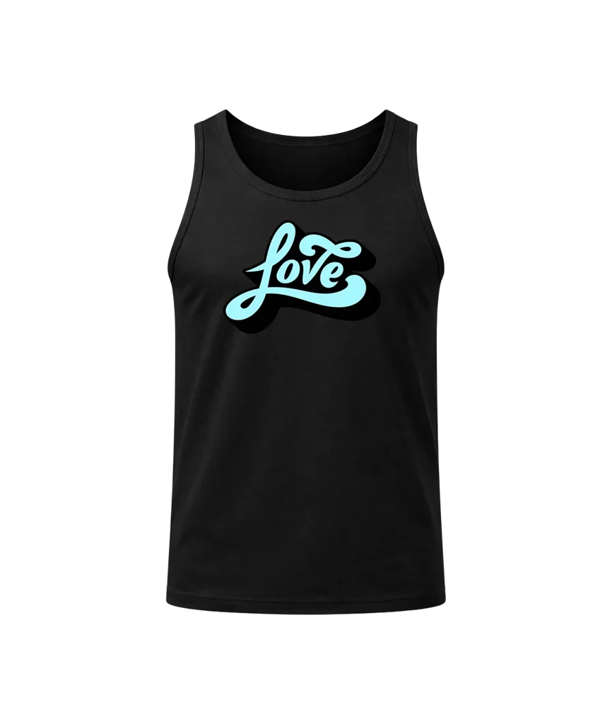 Love Black Tank Top