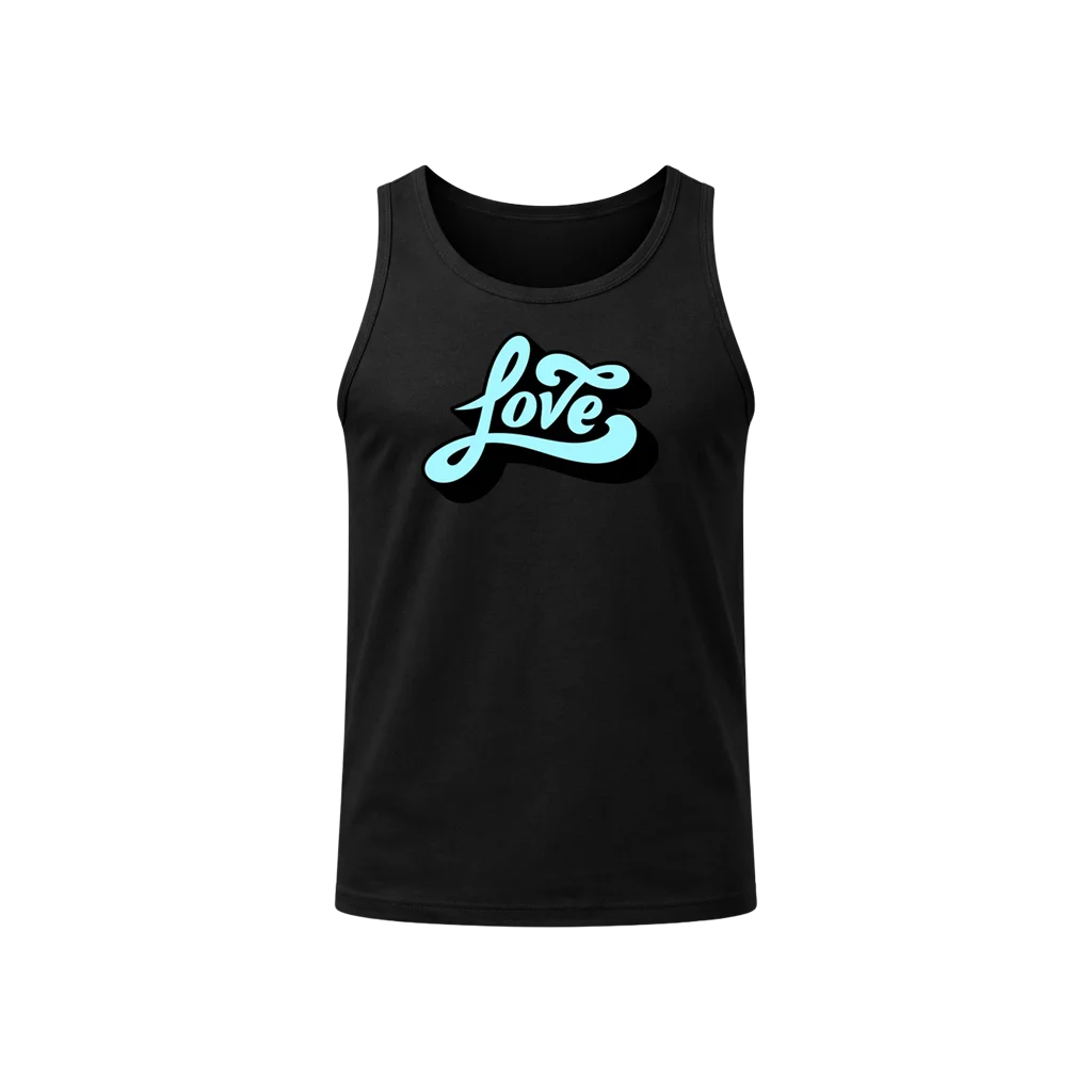 Love Black Tank Top