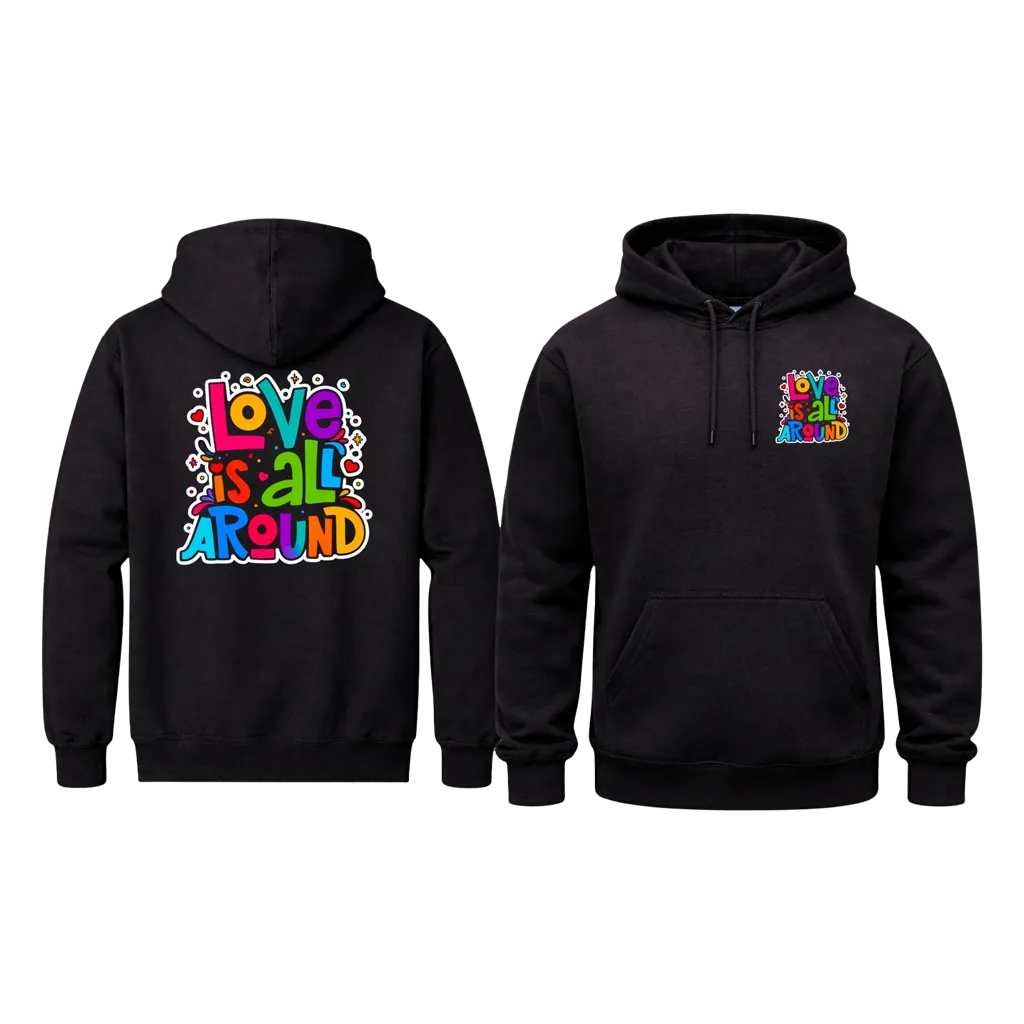 Love Is All Around Dual-Print Hoodie