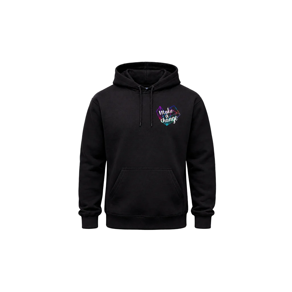 Make A Change Front And Back Print Hoodie