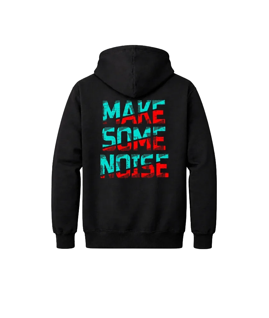 Make Some Noise Dual Print Fleece Hoodie
