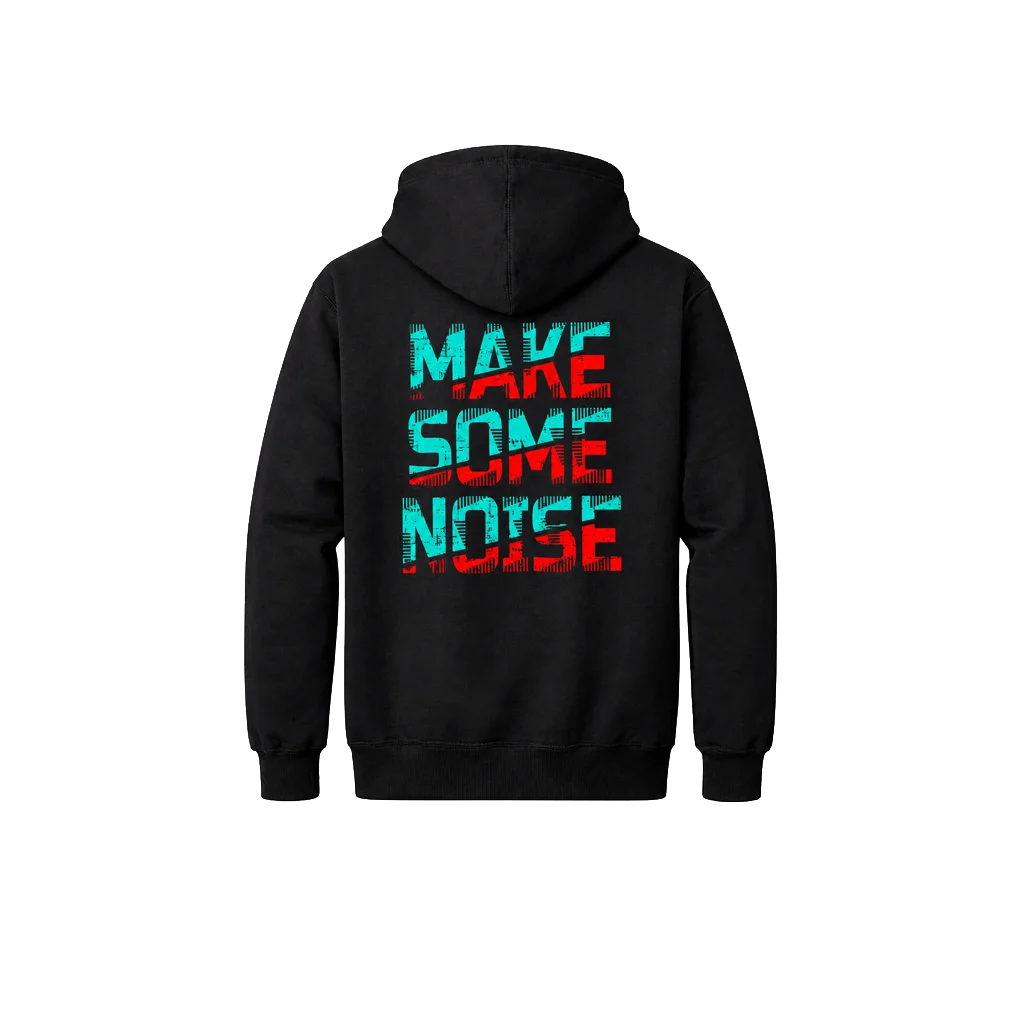 Make Some Noise Dual Print Fleece Hoodie