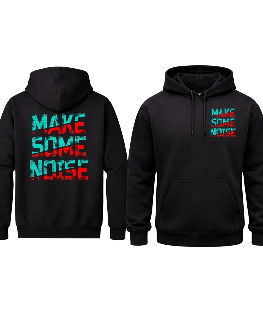 Make Some Noise Dual Print Fleece Hoodie