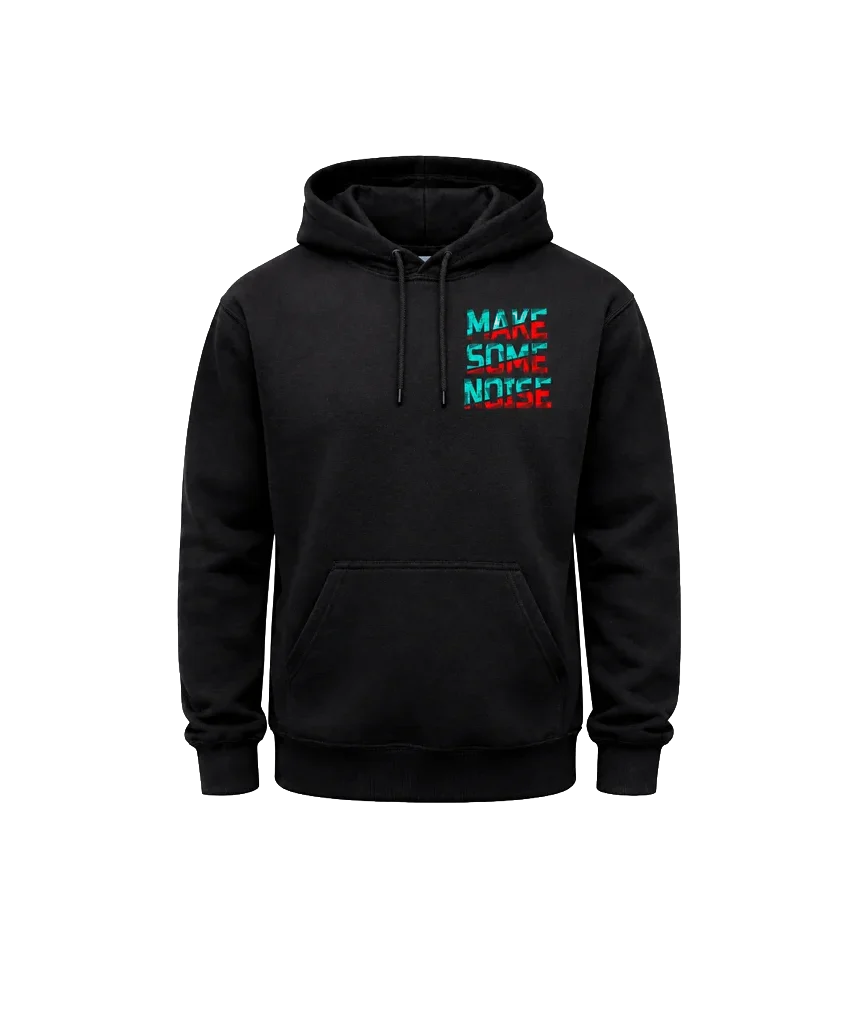 Make Some Noise Dual Print Fleece Hoodie