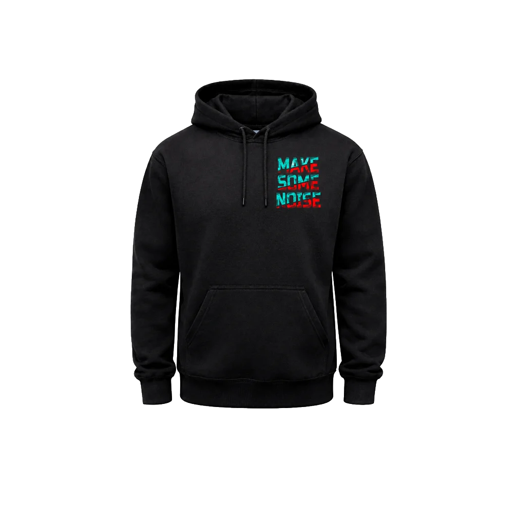 Make Some Noise Dual Print Fleece Hoodie