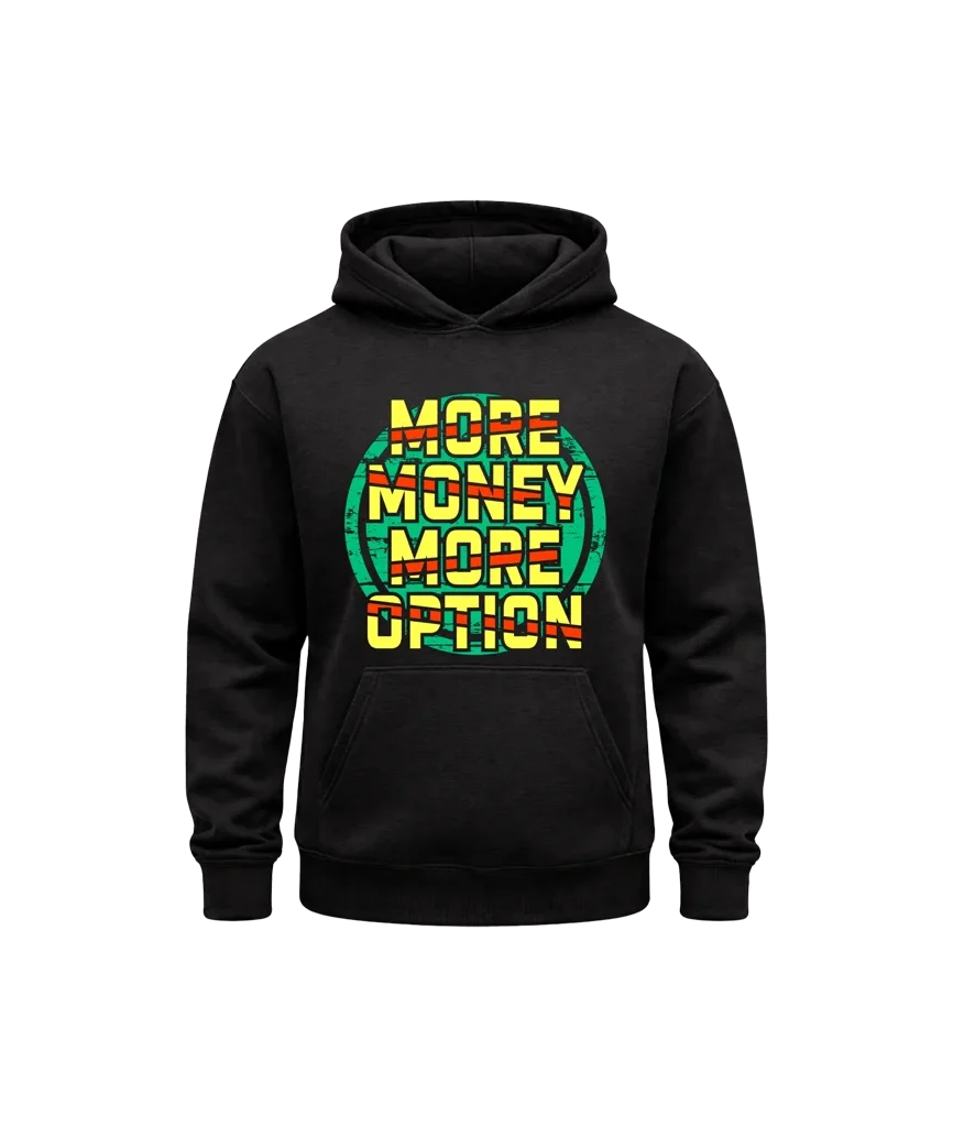 More Money More Option Black Hoodie