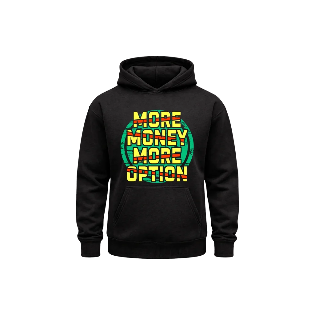 More Money More Option Black Hoodie