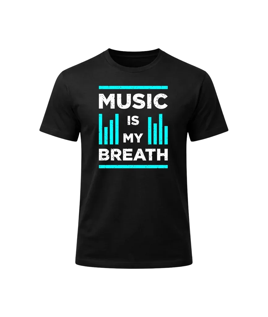 Music Is My Breath Graphic T-Shirt