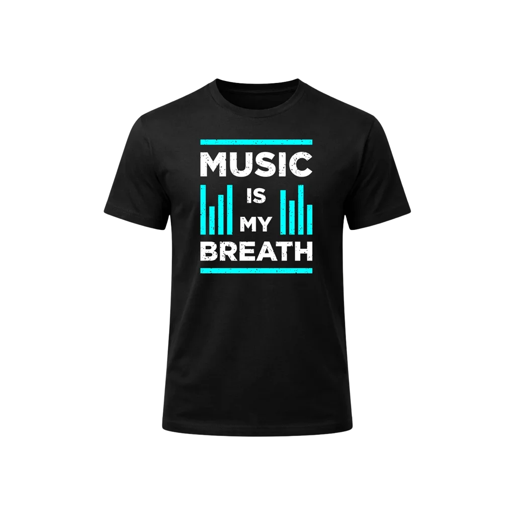 Music Is My Breath Graphic T-Shirt