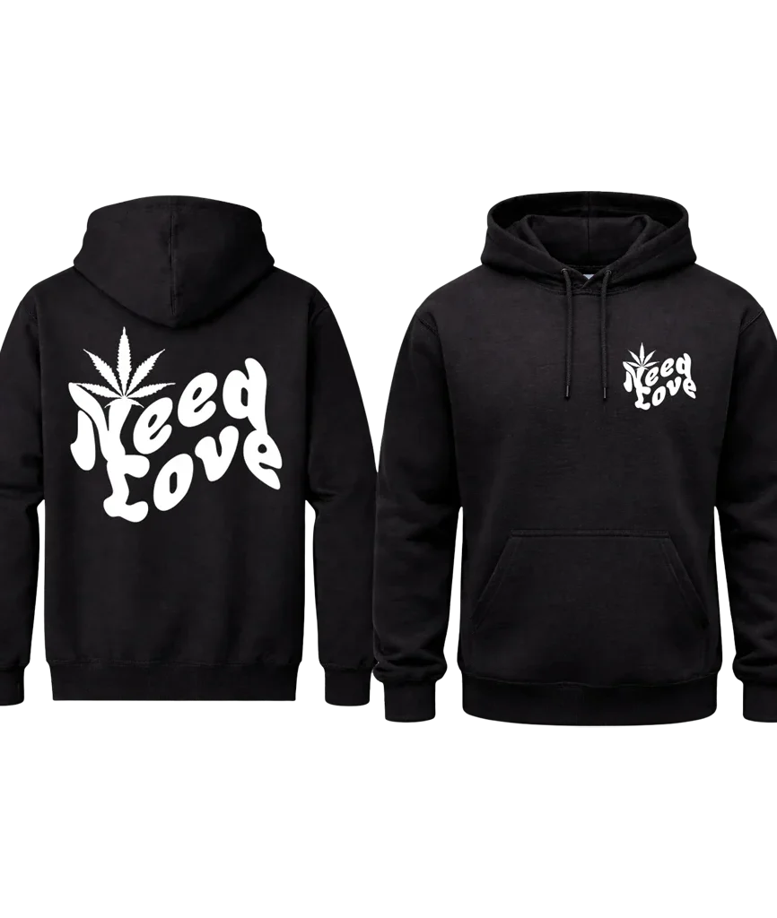Two-Sided Retro Leaf Hoodie